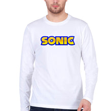 Load image into Gallery viewer, Sonic Full Sleeves T-Shirt for Men-White-Ektarfa.online
