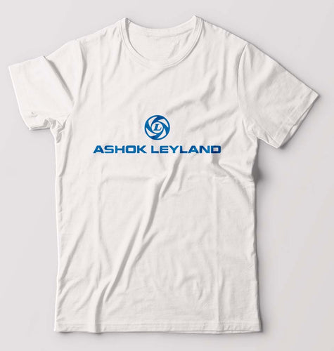 Ashok Leyland T-Shirt for Men-S(38 Inches)-White-Ektarfa.online