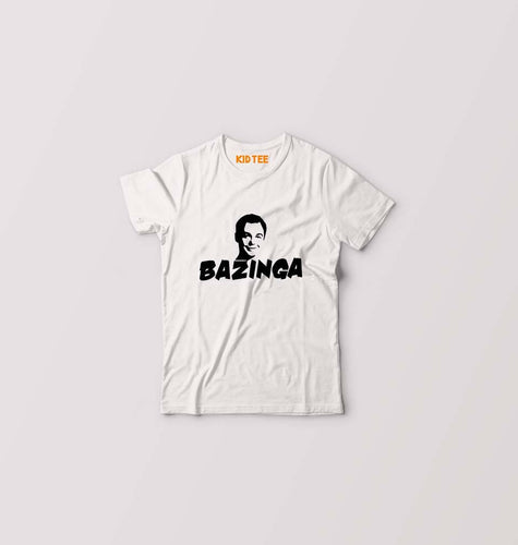 Sheldon Cooper Bazinga Kids T-Shirt for Boy/Girl-White-Ektarfa.online