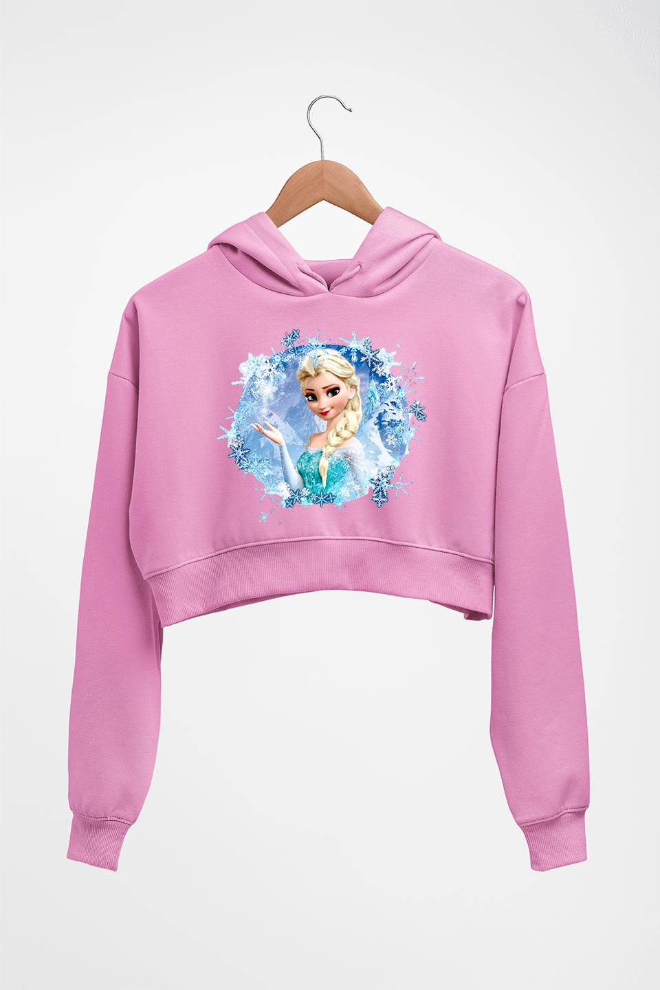 Frozen Elsa Crop HOODIE FOR WOMEN –