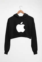 Load image into Gallery viewer, Apple Crop HOODIE FOR WOMEN-Black-Ektarfa.online
