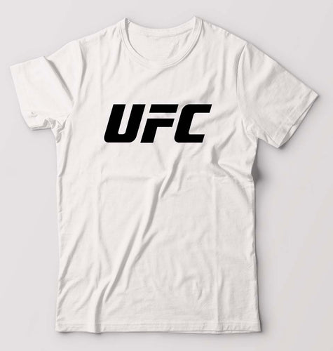 UFC T-Shirt for Men-S(38 Inches)-White-Ektarfa.online