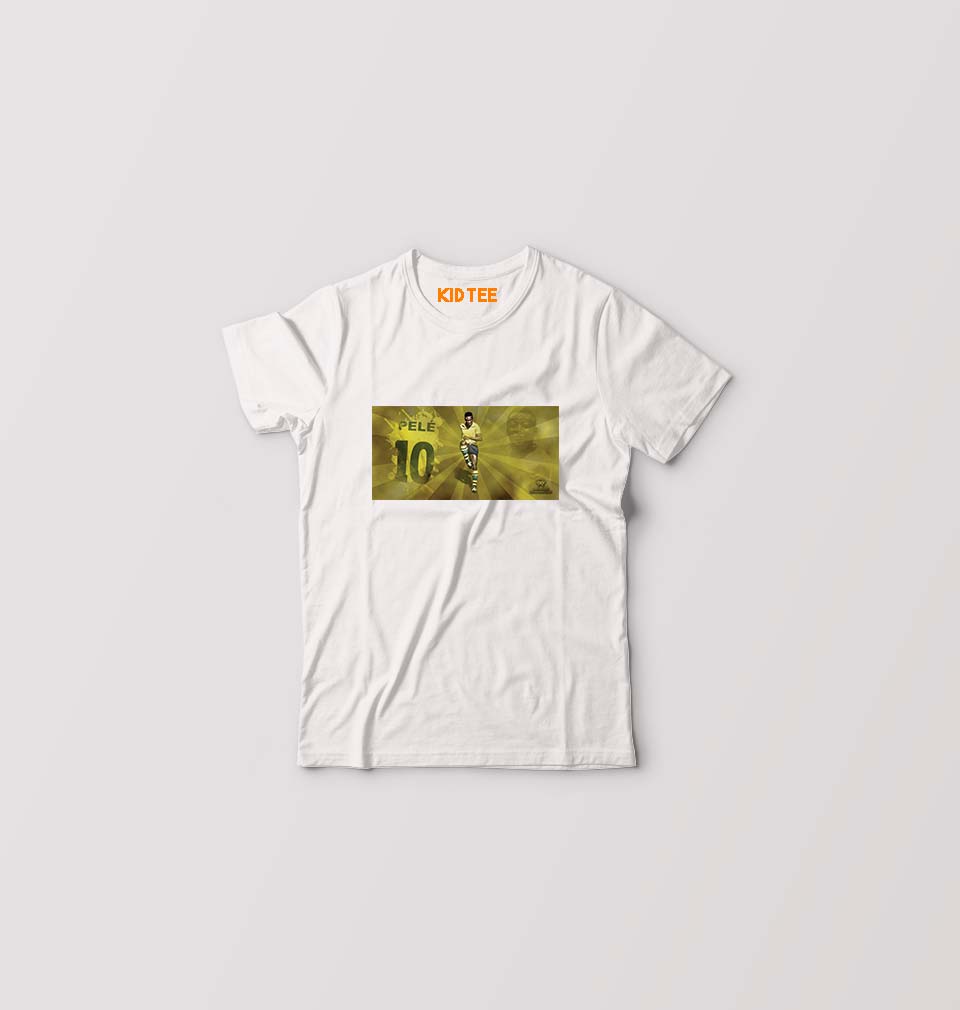 Pele Kids T-Shirt for Boy/Girl-White-Ektarfa.online