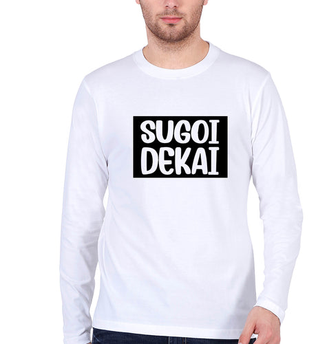 Sugoi Dekai Full Sleeves T-Shirt for Men-White-Ektarfa.online