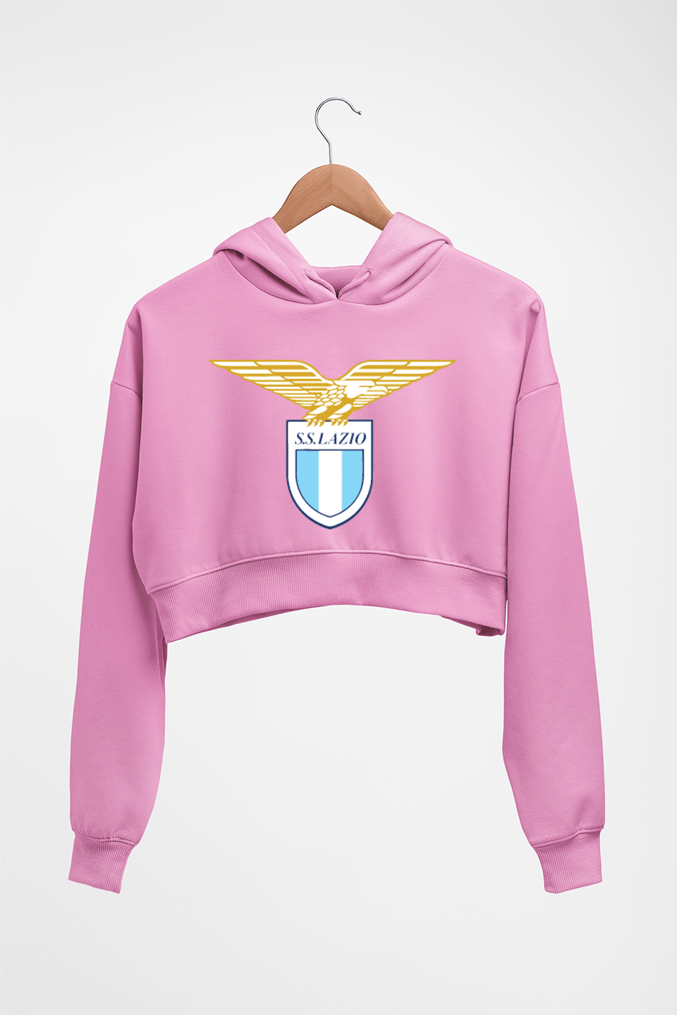 Lazio Crop HOODIE FOR WOMEN-Light Baby Pink-Ektarfa.online
