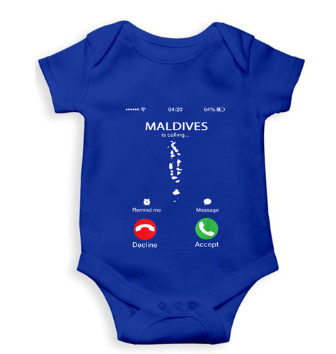 Maldives Calling Kids Romper For Baby Boy/Girl-0-5 Months(18 Inches)-Royal Blue-Ektarfa.online