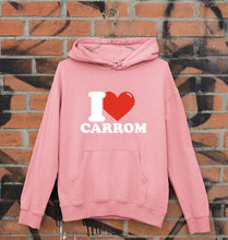 Load image into Gallery viewer, I Love Carrom Unisex Hoodie for Men/Women-Light Pink-Ektarfa.online
