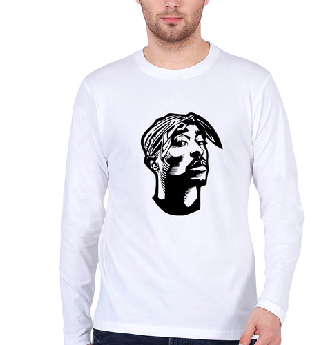 Tupac 2Pac Full Sleeves T-Shirt for Men-White-Ektarfa.online