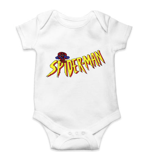 Spiderman Superhero Kids Romper For Baby Boy/Girl-White-Ektarfa.online