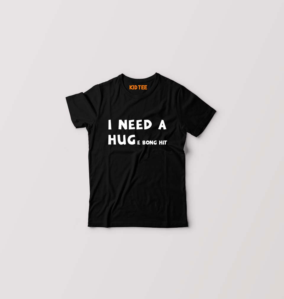 Bong Kids T-Shirt for Boy/Girl-Black-Ektarfa.online