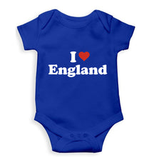 Load image into Gallery viewer, I Love England Kids Romper For Baby Boy/Girl-0-5 Months(18 Inches)-Royal Blue-Ektarfa.online
