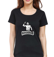 Load image into Gallery viewer, Khabib Nurmagomedov T-Shirt for Women-XS(32 Inches)-Black-Ektarfa.online
