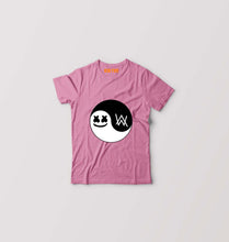 Load image into Gallery viewer, alan walker marshmello Kids T-Shirt for Boy/Girl-Pink-Ektarfa.online
