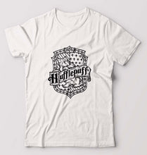Load image into Gallery viewer, Hufflepuff Harry Potter T-Shirt for Men-S(38 Inches)-White-Ektarfa.online
