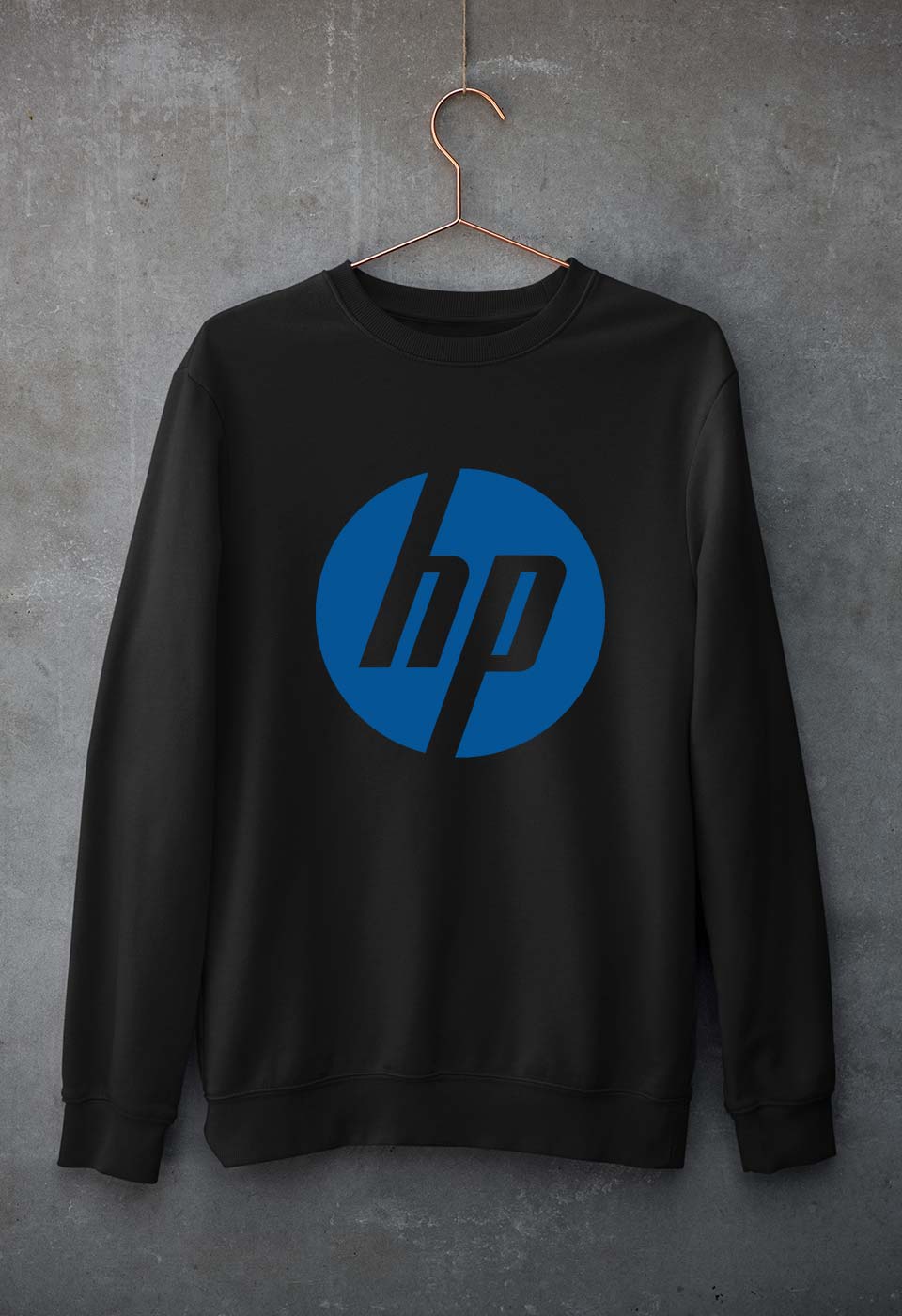 Hewlett-Packard(HP) Unisex Sweatshirt for Men/Women-S(40 Inches)-Black-Ektarfa.online