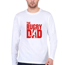 Load image into Gallery viewer, Rugby Dad Full Sleeves T-Shirt for Men-White-Ektarfa.online
