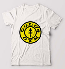 Load image into Gallery viewer, Gold&#39;s Gym T-Shirt for Men-S(38 Inches)-White-Ektarfa.online
