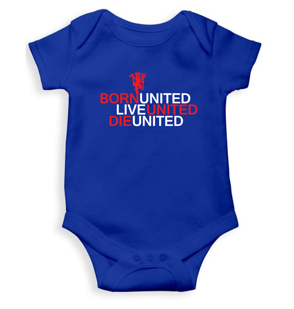 Born United Live United Die United Kids Romper For Baby Boy/Girl-0-5 Months(18 Inches)-Royal Blue-Ektarfa.online