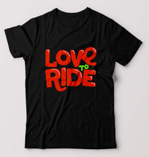 Load image into Gallery viewer, Love to Ride T-Shirt for Men-Black-Ektarfa.online

