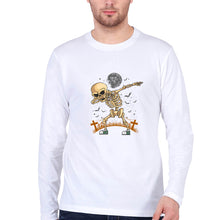 Load image into Gallery viewer, Dab Skull Full Sleeves T-Shirt for Men-S(38 Inches)-White-Ektarfa.online
