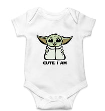 Load image into Gallery viewer, Yoda Star Wars Kids Romper For Baby Boy/Girl-0-5 Months(18 Inches)-White-Ektarfa.online
