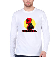 Load image into Gallery viewer, Deadpool Superhero Full Sleeves T-Shirt for Men-S(38 Inches)-White-Ektarfa.online
