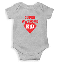 Load image into Gallery viewer, Super Awesome Kid Kids Romper For Baby Boy/Girl-0-5 Months(18 Inches)-Grey-Ektarfa.online
