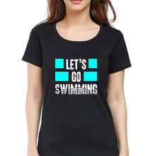 Load image into Gallery viewer, Swimming T-Shirt for Women-Black-Ektarfa.online
