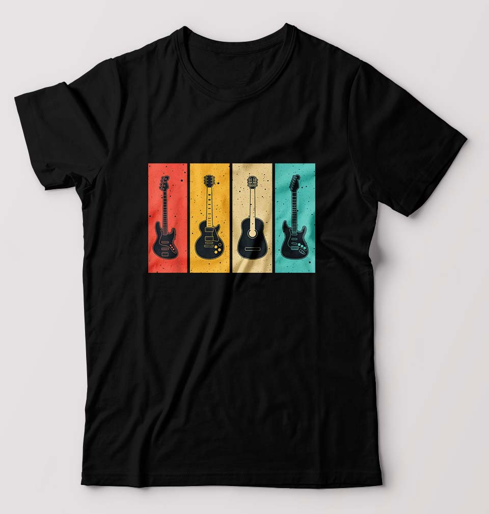 Guitar T-Shirt for Men-Black-Ektarfa.online