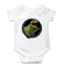 Load image into Gallery viewer, Angry T-Rex Gym Kids Romper For Baby Boy/Girl-0-5 Months(18 Inches)-White-Ektarfa.online
