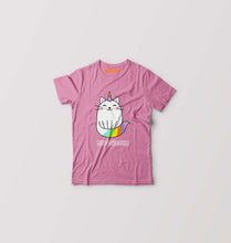 Load image into Gallery viewer, Cat Unicorn Kids T-Shirt for Boy/Girl-Pink-Ektarfa.online
