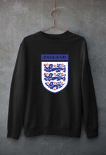 Load image into Gallery viewer, England Football Unisex Sweatshirt for Men/Women-S(40 Inches)-Black-Ektarfa.online

