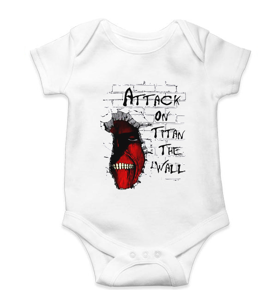 Attack on Titan Kids Romper For Baby Boy/Girl-White-Ektarfa.online