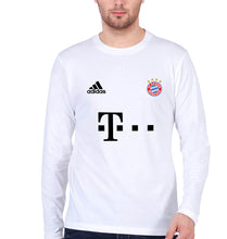 Load image into Gallery viewer, FC Bayern Munich 2021-22 Full Sleeves T-Shirt for Men-S(38 Inches)-White-Ektarfa.online
