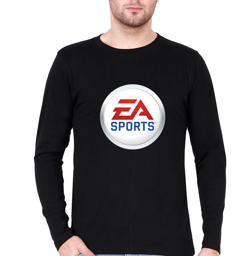 EA Sports Full Sleeves T-Shirt for Men-Black-Ektarfa.online