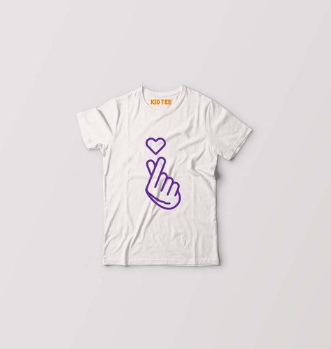 Purple Heart T-Shirt for Boy/Girl-White-Ektarfa.online