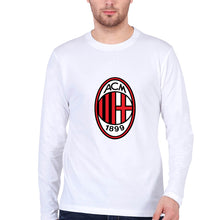 Load image into Gallery viewer, A.C. Milan Full Sleeves T-Shirt for Men-White-Ektarfa.online
