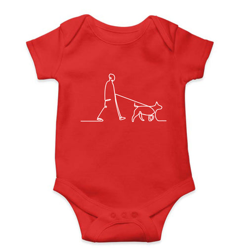 Dog Kids Romper For Baby Boy/Girl-0-5 Months(18 Inches)-RED-Ektarfa.online