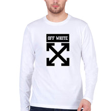 Load image into Gallery viewer, Off White Full Sleeves T-Shirt for Men-White-Ektarfa.online
