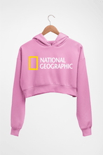 Load image into Gallery viewer, National Geographic Crop HOODIE FOR WOMEN-Light Baby Pink-Ektarfa.online
