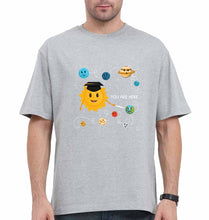 Load image into Gallery viewer, Solar System Oversized T-Shirt for Men-Grey-Ektarfa.online
