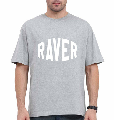 Raver Oversized T-Shirt for Men-Grey-Ektarfa.online