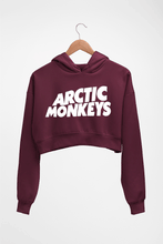Load image into Gallery viewer, Arctic Monkeys Crop HOODIE FOR WOMEN-Maroon-Ektarfa.online
