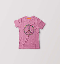 Load image into Gallery viewer, Floral Peace Kids T-Shirt for Boy/Girl-0-1 Year(20 Inches)-Pink-Ektarfa.online
