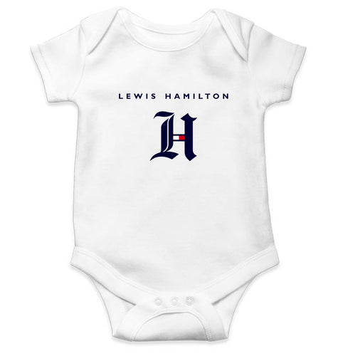 Lewis Hamilton F1 Kids Romper For Baby Boy/Girl-0-5 Months(18 Inches)-White-Ektarfa.online