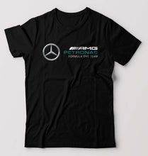 Load image into Gallery viewer, Mercedes AMG Petronas F1 T-Shirt for Men-S(38 Inches)-Black-Ektarfa.online
