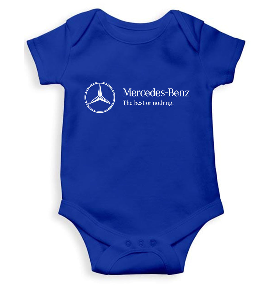 Mercedes-Benz Kids Romper For Baby Boy/Girl-0-5 Months(18 Inches)-Royal Blue-Ektarfa.online