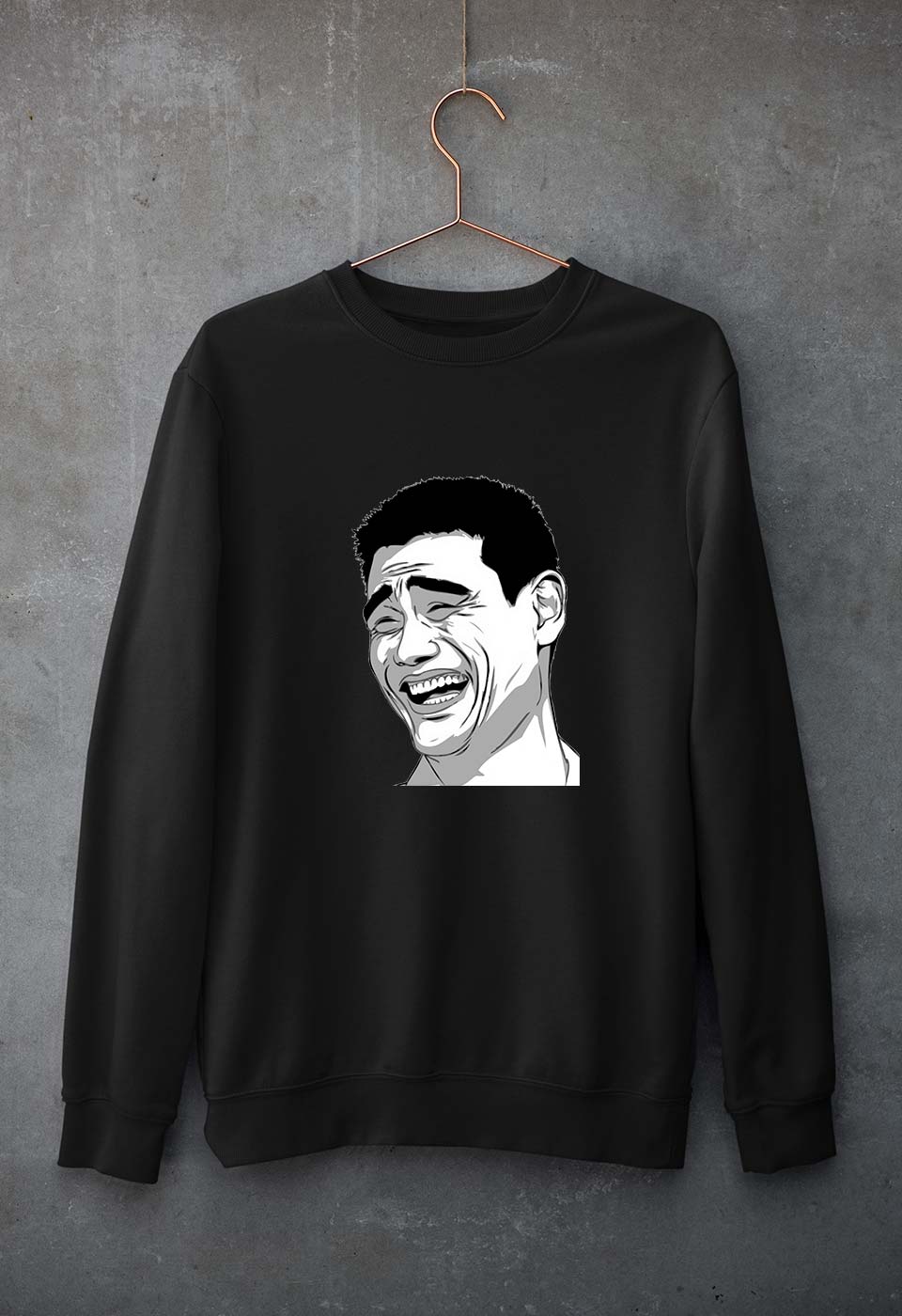 Yao Ming Face(Bitch Please) Unisex Sweatshirt for Men/Women-Black-Ektarfa.online