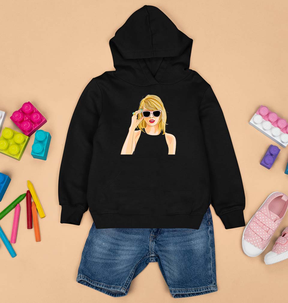 Taylor Swift Kids Hoodie for Boy/Girl-0-1 Year(22 Inches)-Black-Ektarfa.online