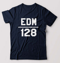 Load image into Gallery viewer, EDM T-Shirt for Men-S(38 Inches)-Navy Blue-Ektarfa.online
